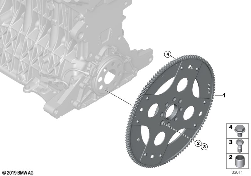 Genuine BMW 11227501478 RR1 E60 Flywheel Automatic (Inc. 745i, 735i & Phantom) | ML Performance UK Car Parts