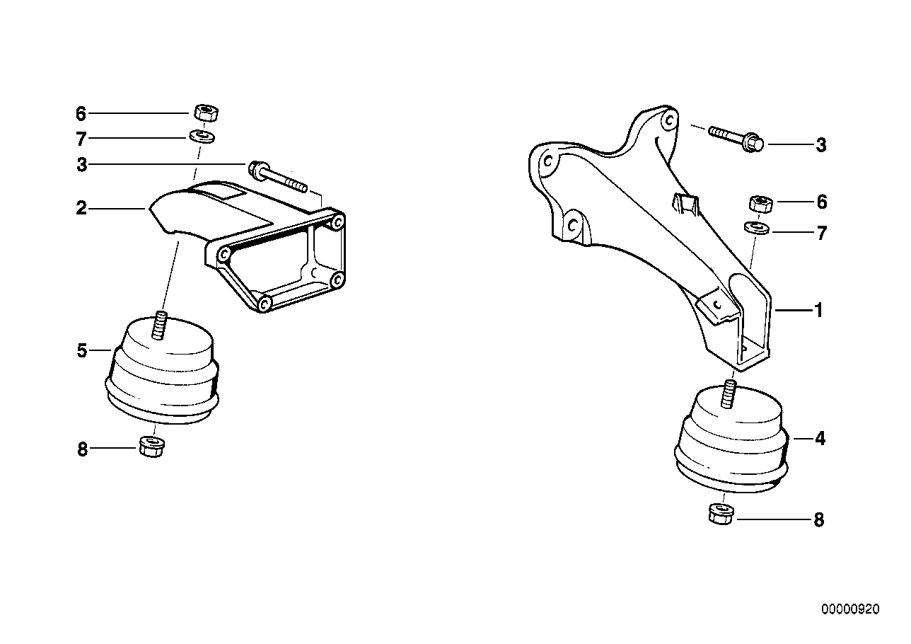 Genuine BMW 11811141832 E36 Supporting Bracket Right (Inc. 318tds) | ML Performance UK Car Parts