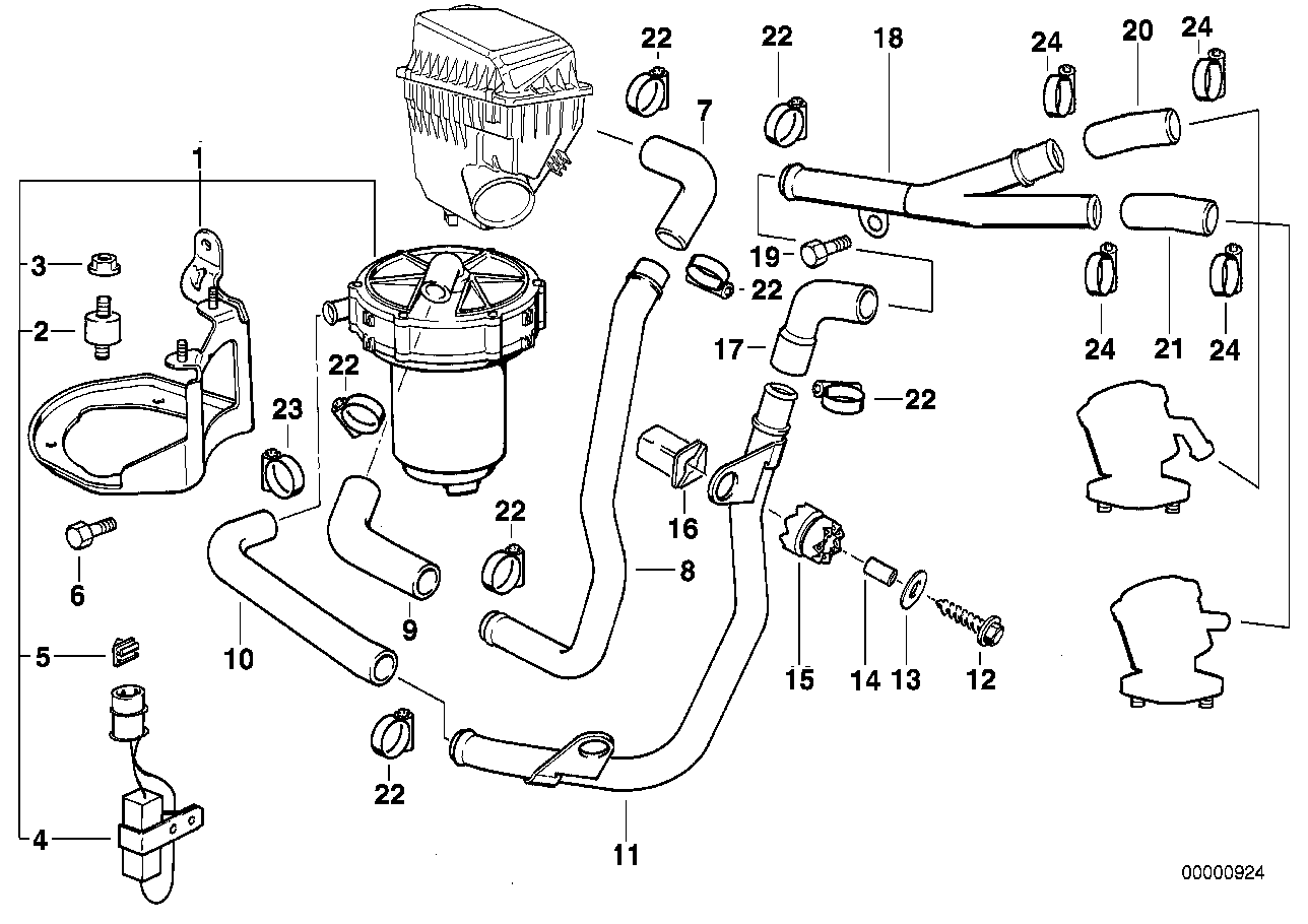 Genuine BMW 11721704249 E38 E31 Pressure Hose Assy (Inc. 750i, 750iLS & L7) | ML Performance UK Car Parts