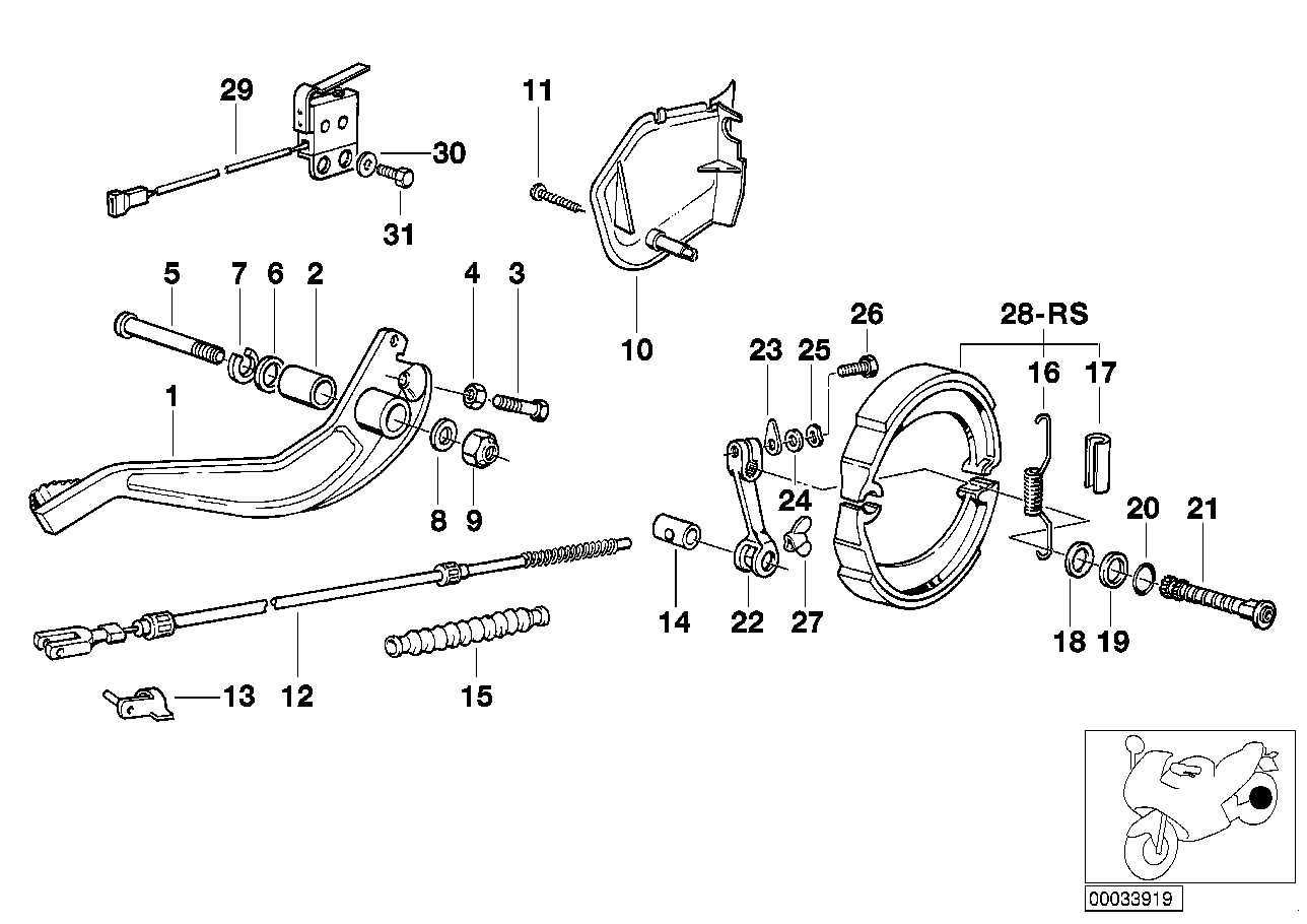 Genuine BMW 34212310474 Repair Kit Brake Shoe Asbestos-Free (Inc. R 100 GS) | ML Performance UK Car Parts