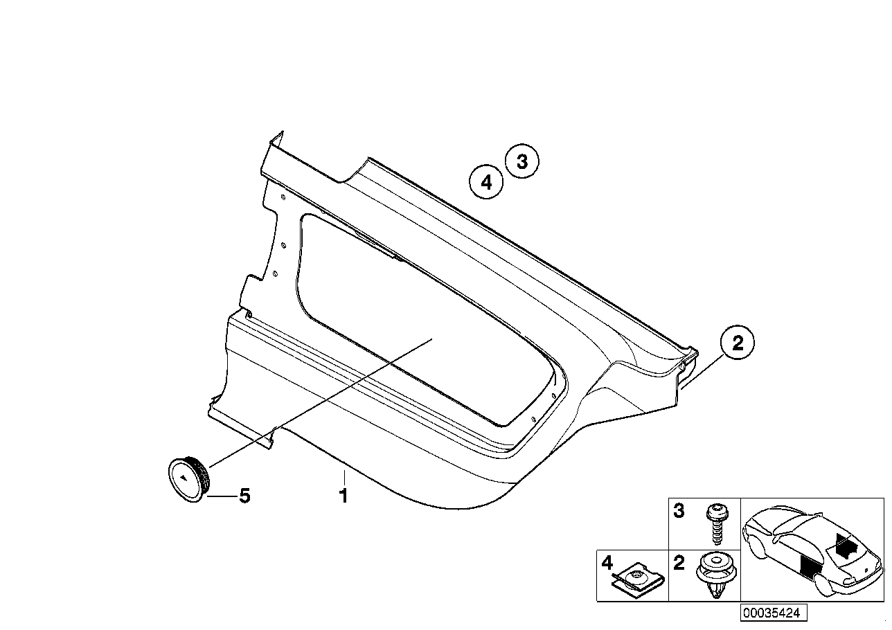 Genuine BMW 65137892657 E46 Cover Loudspeaker ZIMT (Inc. 320Ci, 328Ci & 320Cd) | ML Performance UK Car Parts