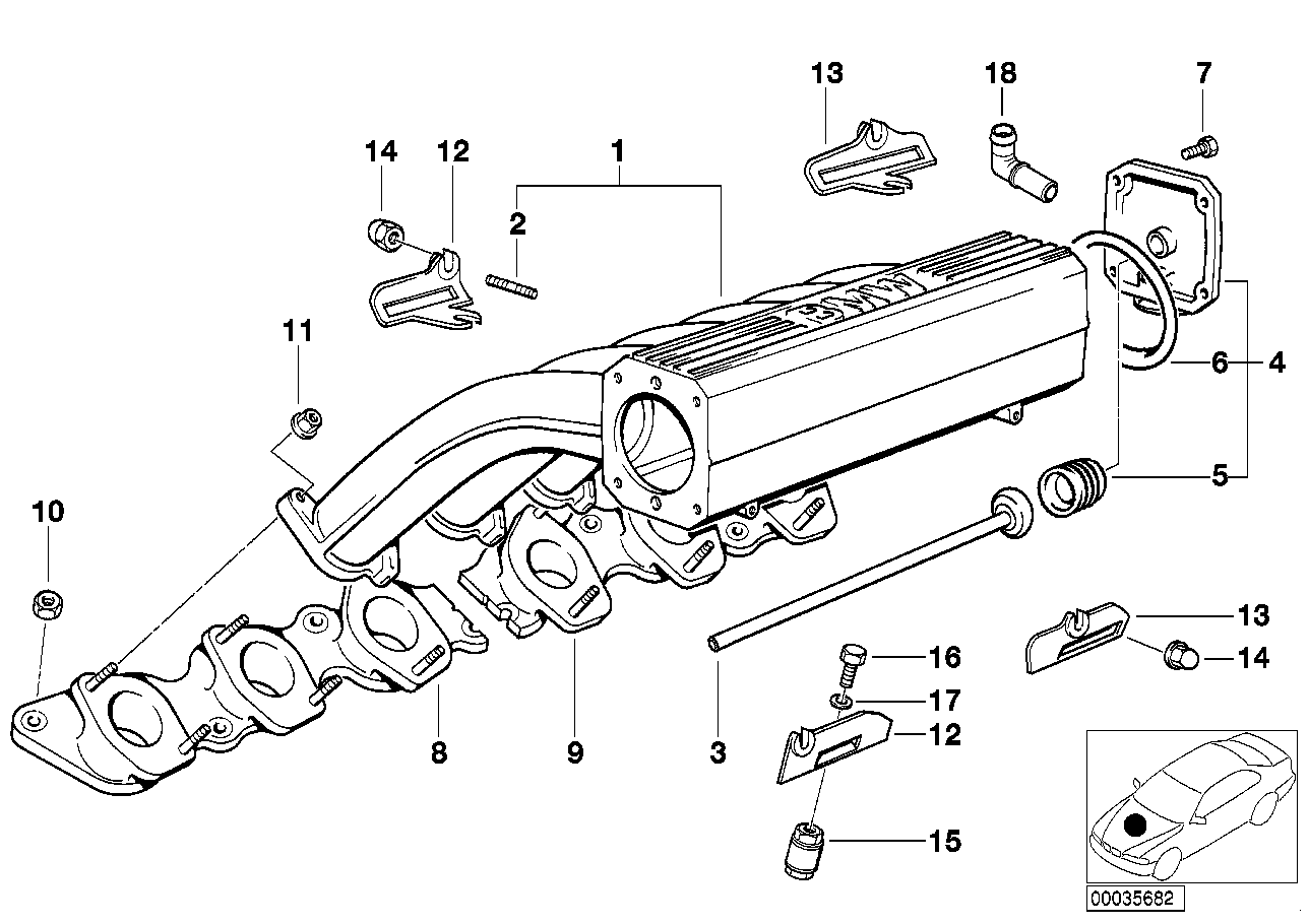 Genuine BMW 11611741308 E38 E31 Support (Inc. 850Ci, 750iLP & 750iL) | ML Performance UK Car Parts