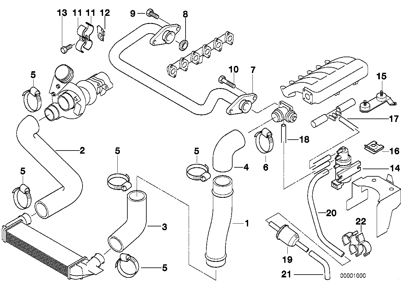 Genuine BMW 11612246662 E36 Pressure Hose Assy (Inc. 325tds) | ML Performance UK Car Parts