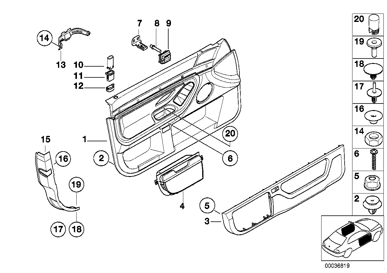 Genuine BMW 51418247000 E38 Clip With Seal Ring GRÜN (Inc. L7, 728i & 740iL) | ML Performance UK Car Parts