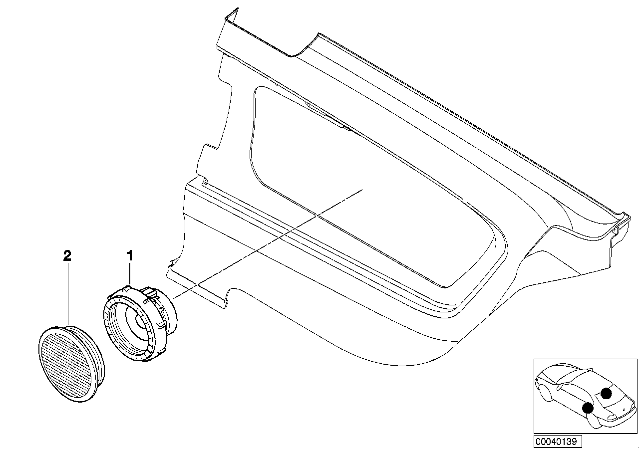 Genuine BMW 65138368245 E46 Top-Hifi Mid-Range Loudspeaker (Inc. 320Ci, 316i & 328Ci) | ML Performance UK Car Parts