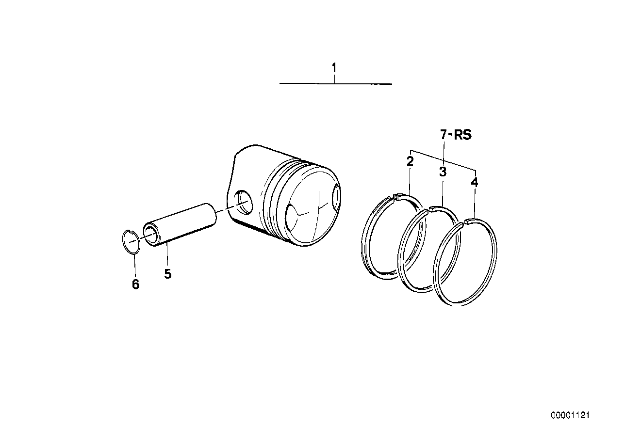 Genuine BMW 11251335656 Piston 73,46 (Inc. R 75, R60/5 & R60/6) | ML Performance UK Car Parts