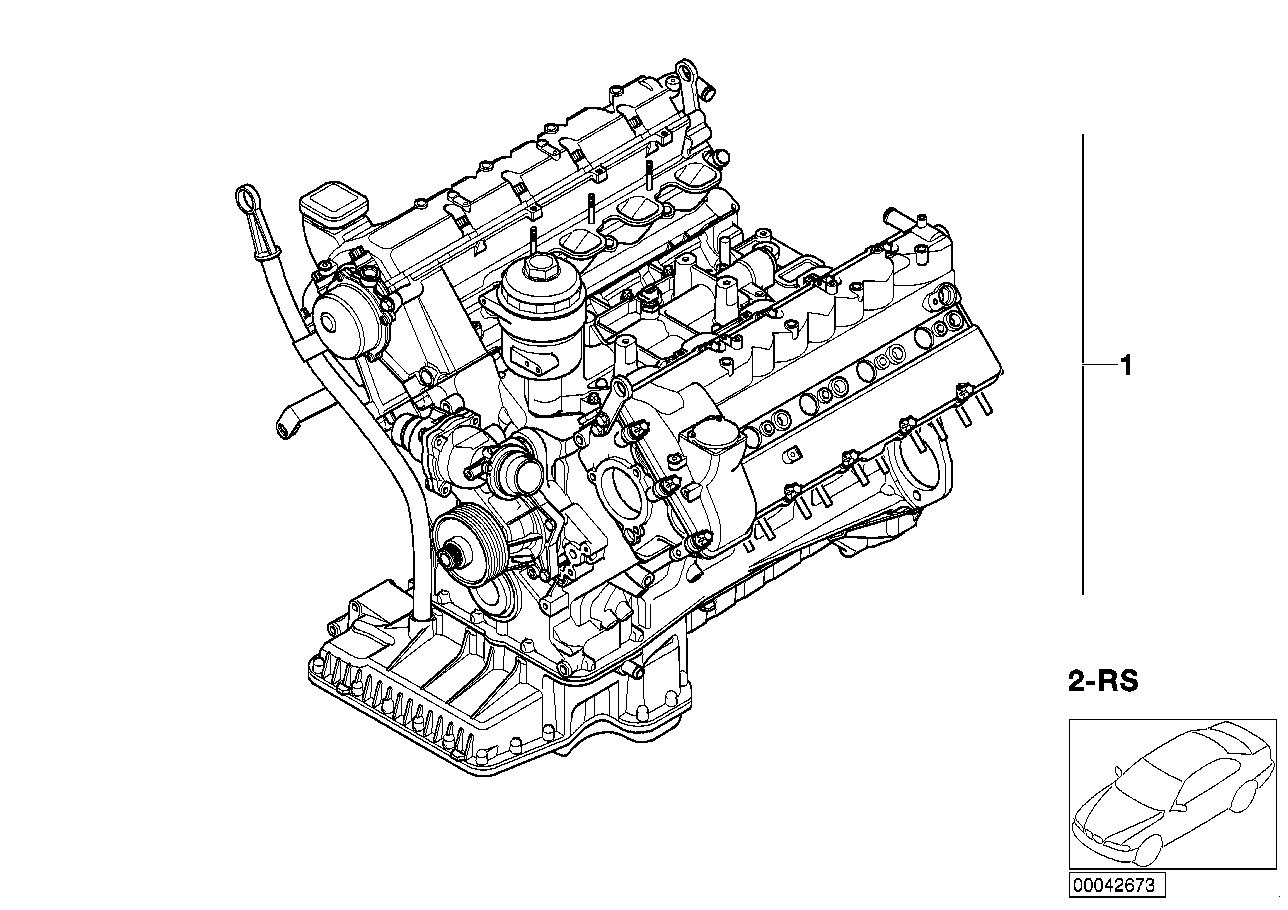 Genuine BMW 11007788539 E65 Exch. Short Engine 398D1 (Inc. 740d) | ML Performance UK Car Parts