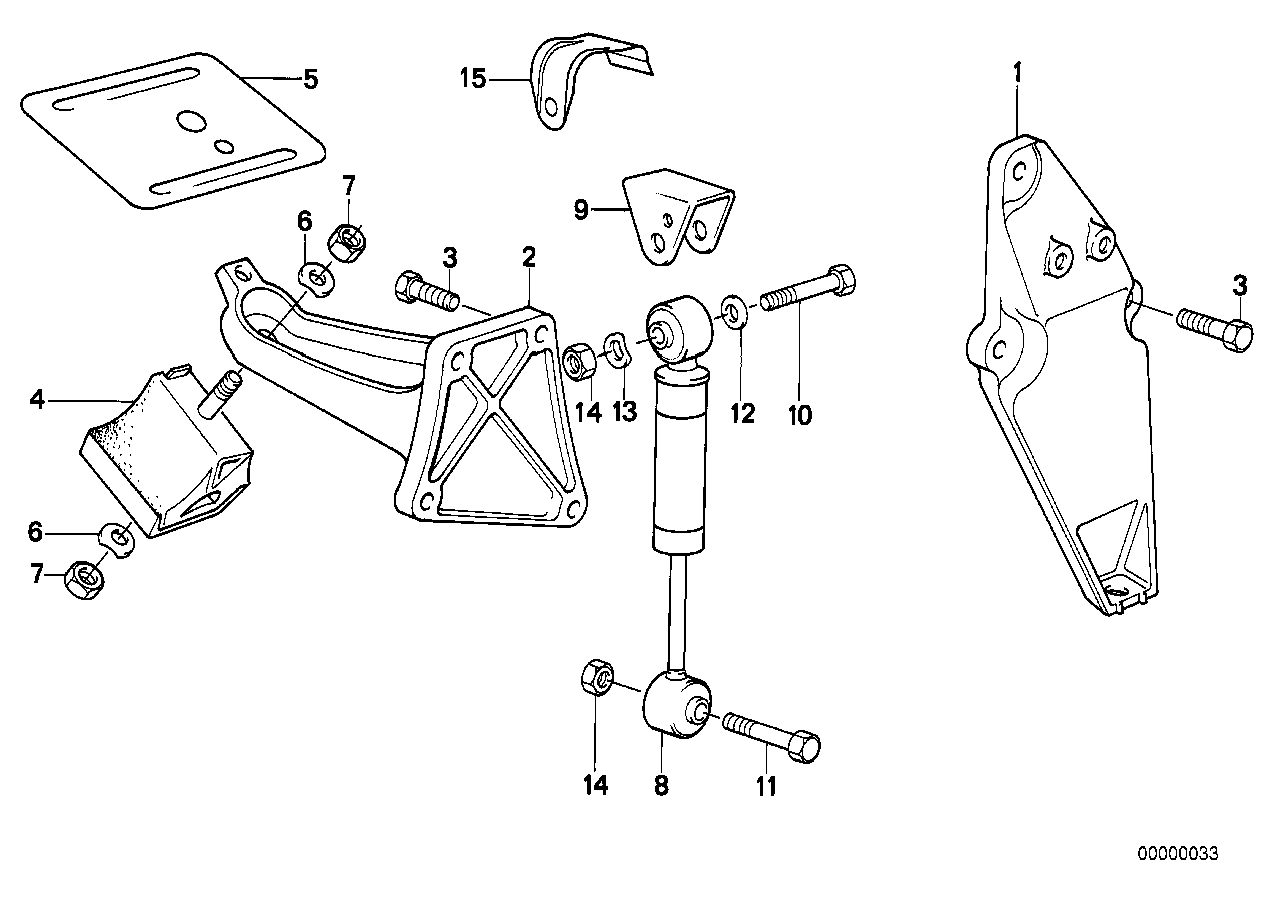 Genuine BMW 11811135764 E34 Supporting Bracket Right (Inc. 524td & 525tds) | ML Performance UK Car Parts