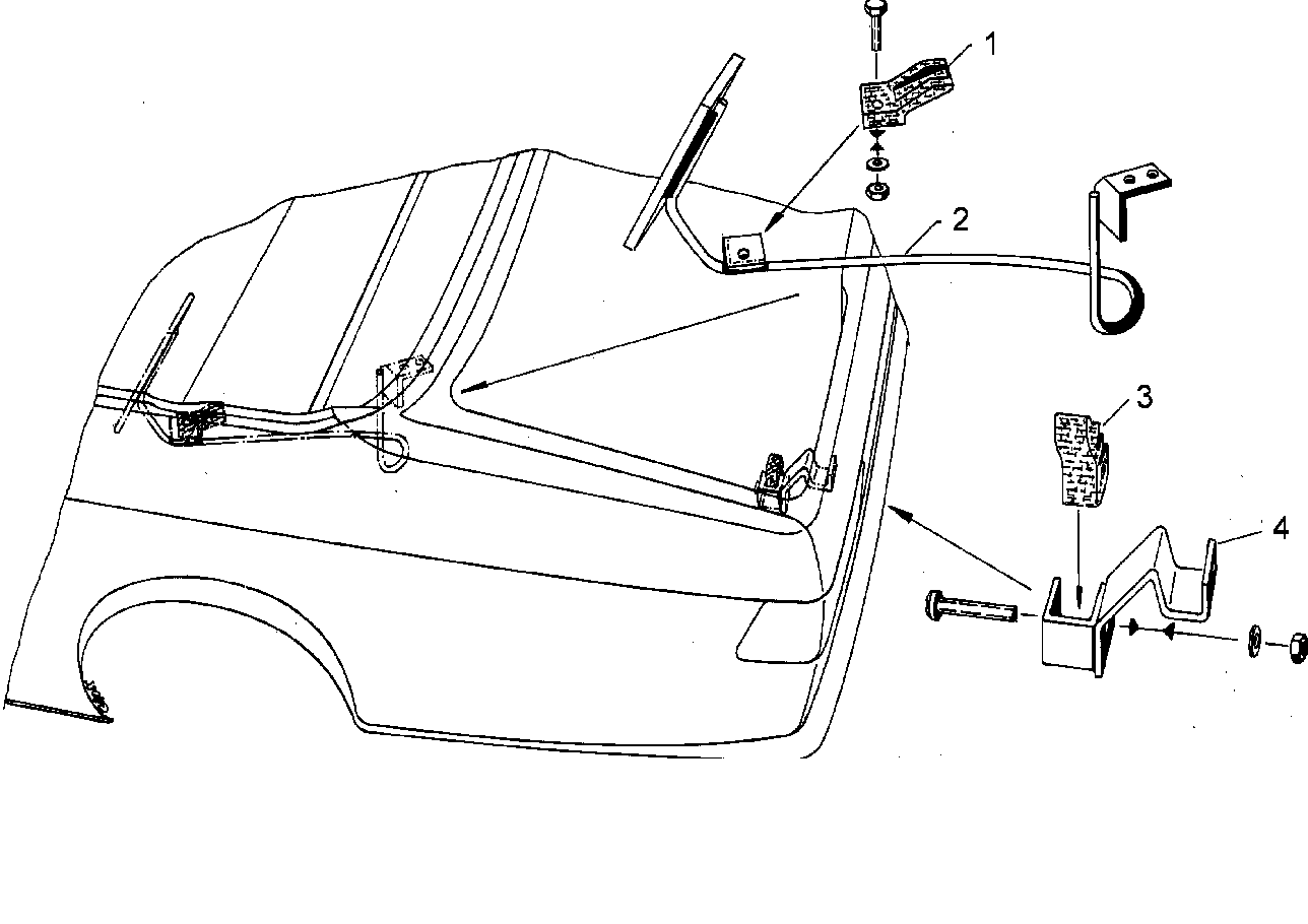 Genuine BMW 54210006048 E21 Right Hardtop Support (Inc. 320i, 318i & 316) | ML Performance UK Car Parts