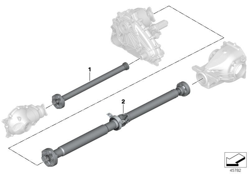 Genuine BMW 26207524371 E53 Drive Shaft Assy Front L=657mm (Inc. X5) | ML Performance UK Car Parts