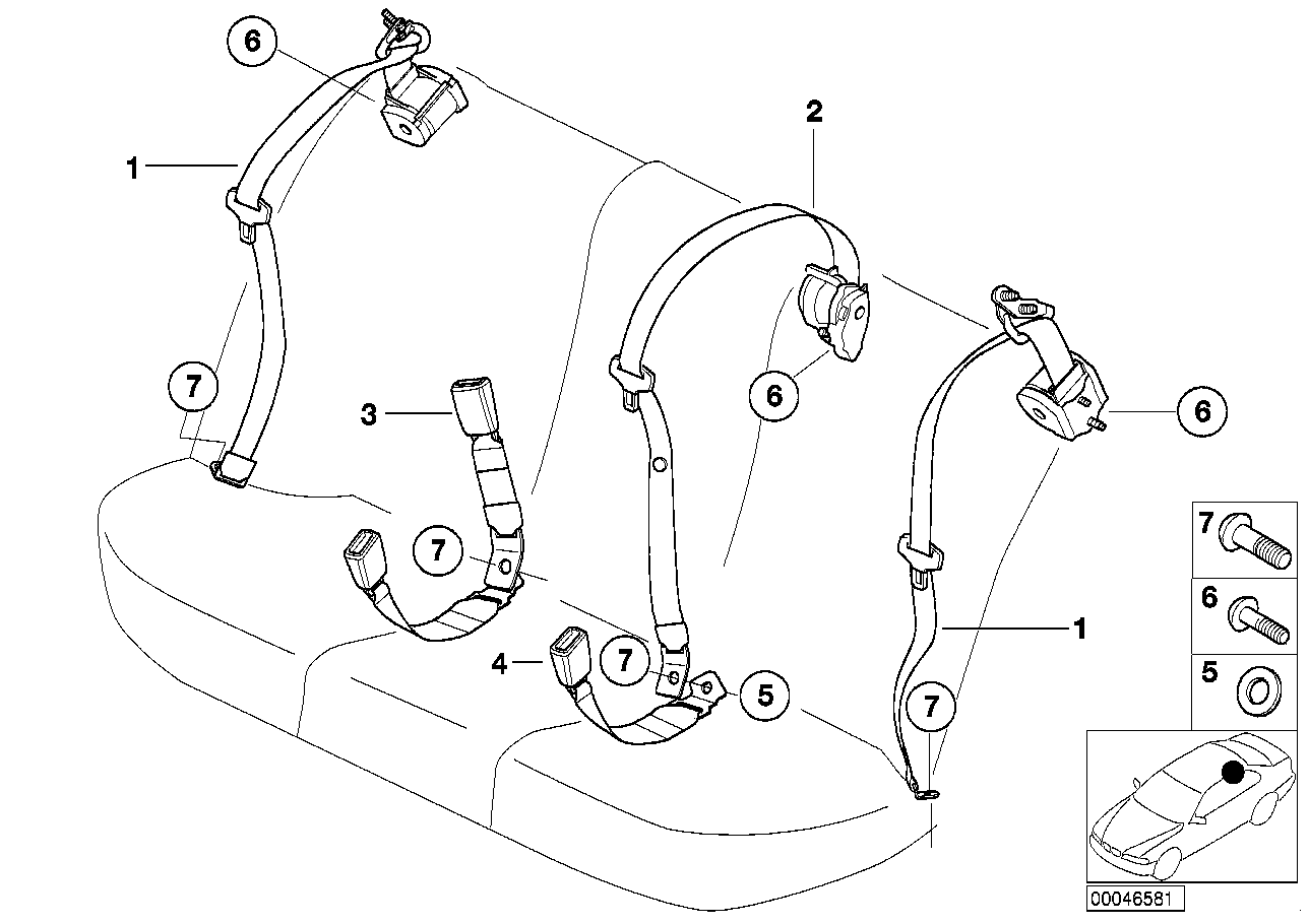 Genuine BMW 72117000405 E46 Support (Inc. 316i, 318i & 325xi) | ML Performance UK Car Parts